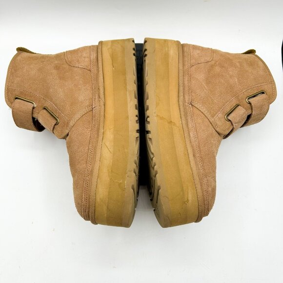 UGG Neumel Platform Chestnut Double-Strap Women's Boots Size 8 - Picture 4 of 9